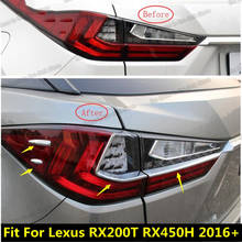 shiny silver mirror surface car rear taillight trims decoration for lexus rx rx350 rx200 rx450h 2016 2017 2018 2019 2020 al20 2024 - buy cheap