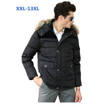 new arrival thickening male obese fur collar down coat outerwear plus size XL- 5XL 6XL 7XL 8XL 9XL 10XL 11XL 12XL 13XL 2024 - buy cheap