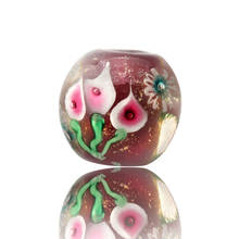 3pcs Calla Lily Flower Lampwork Beads Vintage Murano Glass Beads For Earrings Jewelry Making Hairpin Handmade DIY Accessories 2024 - buy cheap