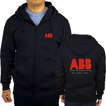 ABB-Sudadera con capucha para hombre y mujer, prenda deportiva masculina de color negro con cremallera, estilo informal, sbz6232, 02 2024 - compra barato