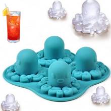 Adorable Octopus Ice Cube Molds Silicone Ice Cream Ice Molds Cake Mould Saloon Kitchen Cooking Tools 2024 - buy cheap