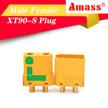 Amass 2PCS XT90-S Anti Spark Connectors Male Female Plug XT90S Cover Sheath Sparkproof For RC Lipo Battery Parts DIY 2024 - buy cheap