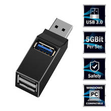 KEBIDU Mini 3 Ports USB 3.0 Splitter Hub High Speed Data Transfer Splitter Box Adapter For PC Laptop MacBook Pro Accessories 2024 - buy cheap