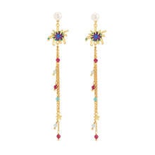 New Fireworks Hanging Earrings Retro Long Sen Gentle Temperament Earrings Gifts For Girlfriends For Woman 2021 Trend 2024 - buy cheap