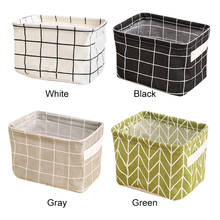Waterproof Cotton Linen Storage Basket Storage Box Clothing Sundries Snack Storage Basket Finishing Basket 2024 - buy cheap