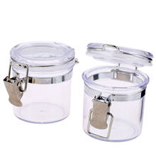 1Pc Transparent Acrylic Metal Airtight Stash Jar 2.16 Inches Multi-Use Vacuum Seal Portable Storage Container for Tobacco Herbs 2024 - buy cheap