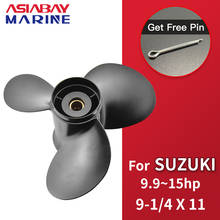 Outboard Propeller For Suzuki 9.9hp 15hp  9 1/4 *11 Boat Motor Aluminum Alloy Screw 3 Blade 10 Spline Ship Marine Engine Part 2024 - buy cheap