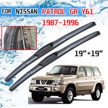 Escobillas para limpiaparabrisas delantero de coche, accesorios para Nissan Patrol GR Y61 1987 1988 1989 1999 1991 1992 1993 1994 1995 1996 2024 - compra barato