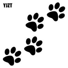 12.8cm*12.5cm Animal Cat Paw Print Funny Vinyl Decal Motorcycle Car Sticker Black/Silver S6-3810 2024 - buy cheap