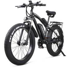Электрический внедорожный велосипед GUNAI, колеса 26 Дюймов 4,0 дюйма, электровелосипед 1000 Вт, 48 в 17 Ач, Электрический горный велосипед с задним сиденьем 2024 - купить недорого