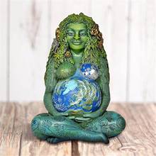 1/2PCS Mother Earth Art Statue Polyresin Figurine Mother Earth Statue 7Inch European Ornament Statue Crafts Mother's gift J30 2024 - buy cheap