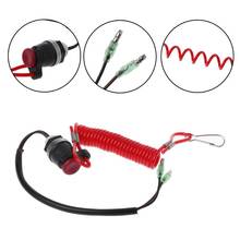 Switch de parada para motor de popa do barco, cabo interruptor de segurança lanyard para yamaha mercury tohatsu 2024 - compre barato