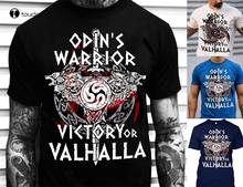 Camisa viking t camisa de t camisa viking vitória do guerreiro de odin ou valhalla 2024 - compre barato
