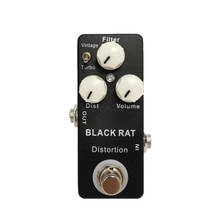 Mosky preto rat efeito de distorção pedal guitarra clássica true bypass peças guitarra acessórios 2024 - compre barato