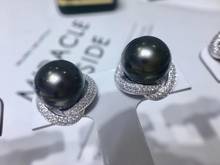 Accesorios de plata esterlina 925 magníficos pendientes de montaje piezas de joyería accesorios de mujer para perlas piedras ágata Jade 2024 - compra barato