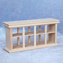 Birch Wood Cake Lattice Cabinet Food Cupboard 1:12 Doll House Shop Furniture 2024 - buy cheap