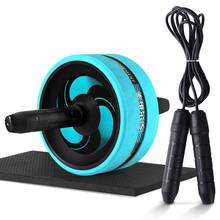 2 in 1Double Wheel Abdominal Muscle Exercise Equipment Home Fitness Equipment  Power Wheel Ab Roller Gym Roller Trainer Training 2024 - buy cheap