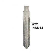 5 pçs 2 em 1 lishi nsn14 #22 gravado linha chave lâmina escala corte dentes chave em branco para nissan teana 2024 - compre barato