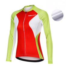 Camisetas térmicas de ciclismo para mujer, ropa de ciclismo profesional de manga larga, ropa de carreras, invierno, 2020 2024 - compra barato