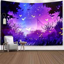 Simsant-tapiz con diseño de Yin Yang para decoración del hogar, tapices colgantes de pared con diseño de arte de cielo estrellado espacial, Mandala bohemio, para sala de estar y dormitorio 2024 - compra barato
