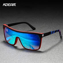 KDEAM-Gafas de sol polarizadas de estilo deportivo para hombre y mujer, lentes polarizadas de gran tamaño, cuadradas, de viaje, 100% TAC, H81 2024 - compra barato