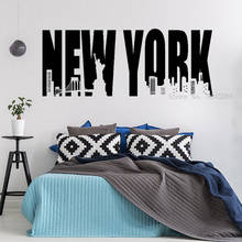 Pegatinas de pared con letras grandes, arte de pared de Nueva York, Estados Unidos, mundo, calcomanía, decoración de sofá, sala de estar, diosa, pegatina de Atenea Y195 2024 - compra barato