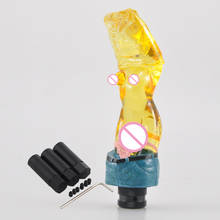 Universal Yellow Crystal Clear Naked Lady Sexy Girl Goddess Gear Shift Knob Shifter Sedan Coupe Crossover Truck Hatchback Autos 2024 - buy cheap