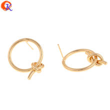 Cordial Design 20Pcs 21*31MM Jewelry Accessories/Hand Made/Ring Shape/Genuine Gold Plating/DIY Jewelry Making/Earrings Stud 2024 - buy cheap