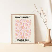 Mercado de flores-estocolmo, rosa-bege pastel aquarela flor impressão, abstrato flor arte 2024 - compre barato