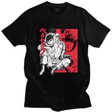Футболка мужская с японским аниме «Берсерк», 100% хлопок, короткий рукав, Облегающая рубашка с рисунком манги гатцу, подарок 2024 - купить недорого