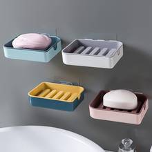 Punch-free Soap Holder Double-layer Bathroom Accessories Plastic Shower Soap Dish Non-slip Draining Tool Drainage Soap Box NEW 2024 - buy cheap