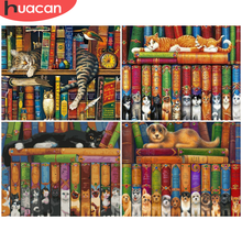 HUACAN DIY Paint By Number Cat Animal Drawing On Canvas Oil Painting By Numbers Books Kits Handpainted Home Decoration 2024 - buy cheap