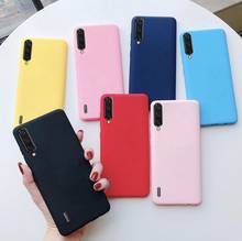 Funda de silicona suave para Xiaomi, carcasa mate de TPU suave, Color sólido caramelo, para Xiaomi MiA3 Mi A1 A2 A3 6 8 9 se 9T 10 10T Pro 10 Lite 11 2024 - compra barato