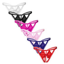 Low Waist Bow Women's Panties Sexy Lingerie Pearl G Touch String Thong Porno Brief Erotic Panties Women Lingerie 2024 - buy cheap