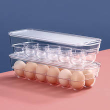 Cozinha geladeira fresco-mantendo ovo caixa de armazenamento de plástico casa transparente recipiente de armazenamento de alimentos organizador de armazenamento de cozinha 2024 - compre barato