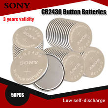 Sony-batería de litio 100% Original CR2430 DL2430 CR 2430 3V para reloj inteligente, auriculares, juguete, podómetro, botón, celda de moneda, 50 Uds. 2024 - compra barato