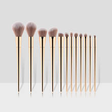 7/12pcs Champagne Makeup Brush Set Foundation Cosmetic Eyebrow Eyeshadow Brush Makeup Brush Sets Tools pincel maquiage 2024 - buy cheap