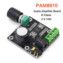 Супер тонкий 2X15 Вт PAM8610 Класс D Цифровой двойной мощности аудио усилитель плата 12 в черный 2024 - купить недорого