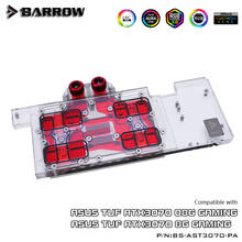 Barrow-Bloque de refrigeración por agua GPU para tarjeta gráfica de juegos ASUS TUF RTX3070 O8G, cubierta completa, efecto de luz de 5V y 3 pines, BS-AST3070-PA 2024 - compra barato