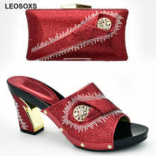 Conjunto de zapatos italianos y bolso para mujer, zapatos italianos con bolsos a juego, zapatos de fiesta nigerianos, tacones sexys, sin cordones, 2020 2024 - compra barato