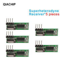 QIACHIP 5Pcs RX470-4 Universal 433Mhz Superheterodyne Wireless RF Receiver Module For Raspberry Pi Arduino Uno ARM MCU Diy Kits 2024 - buy cheap