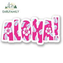 EARLFAMILY 13cm x 6.1cm Aloha Hawaii Flower Vinyl Funny Car Stickers and Decals for Motorcycle Car Body Windows Trunk Waterproof 2024 - buy cheap