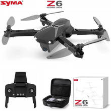 Syma z6 hd 4k câmera de controle remoto, profissional, gps, posicionamento, quadcóptero com sensor de gestos, dobrável, aeronave rc, fotografia aérea 2024 - compre barato