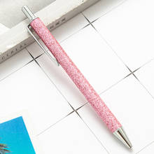 2Pcs Glitter Sequin Crystal Pen 1.0mm Black refill Ballpoint Pen School Office Stationery Student Writing Tool Working Gel Pen 2024 - buy cheap