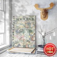 Funny New York Poster, Humor Wall Art, Retro Print Art, Comical City Wall Picture, Magazine Cover, Living Room Home Decoration 2024 - buy cheap