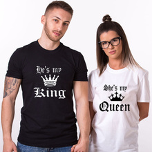 Funny Couple Matching Tshirt Couple Matching Love Valentine Cute He S My King And She S My Queen T Shirts Buy Cheap In An Online Store With Delivery Price Comparison Specifications Photos And Customer