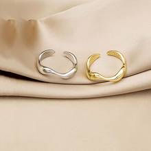 Gold Color Adjustable Open Rings For Women Geometric Finger Ring Minimalist Metal Jewelry Bague Femme 2024 - buy cheap