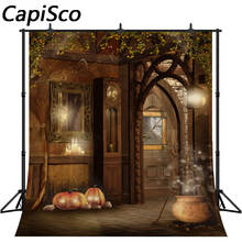 Capisco Witch-poción mágica para fotografía, de mago telón de fondo, vela, calabaza, escoba, Halloween, accesorios de estudio fotográfico 2024 - compra barato