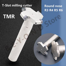 BEYOND Round Nose TMR R3 R4 R5 R6 T-slot Milling Cutters Rod 150mm Length 4T 5T T-slotted Cutter Endmill Holder CNC Round Handle 2024 - buy cheap