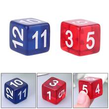 2pcs Six Sided Polyhedral Dice Beads Numbers Square Edged for Club Board Game U2JB 2024 - buy cheap